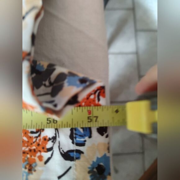 Floral Dress Overalls Wide legged Lightweight Jumpsuit XL - Picture 10 of 10